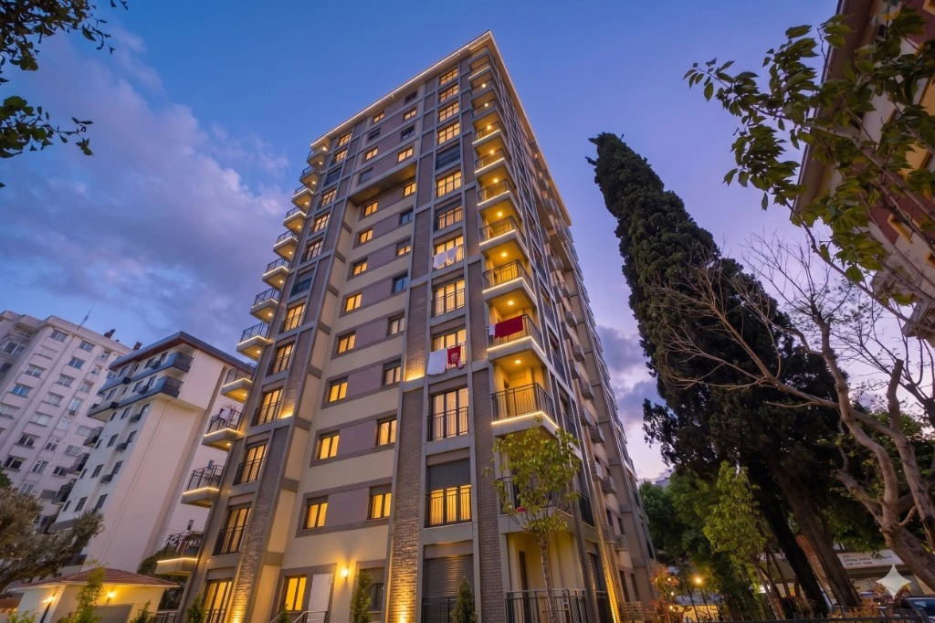 Aktek İnşaat Caddebostan konut cephe uygulaması 1