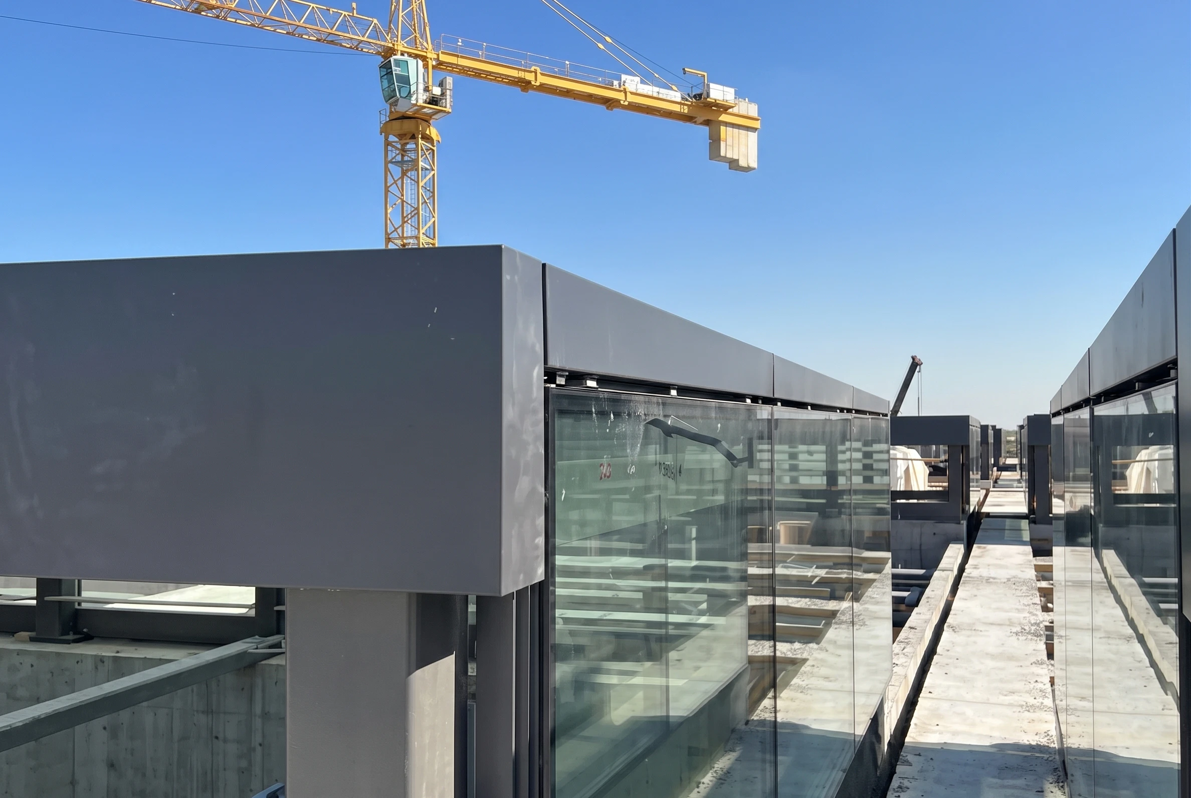 Kuwait International Airport silicone facade and skylight application 6