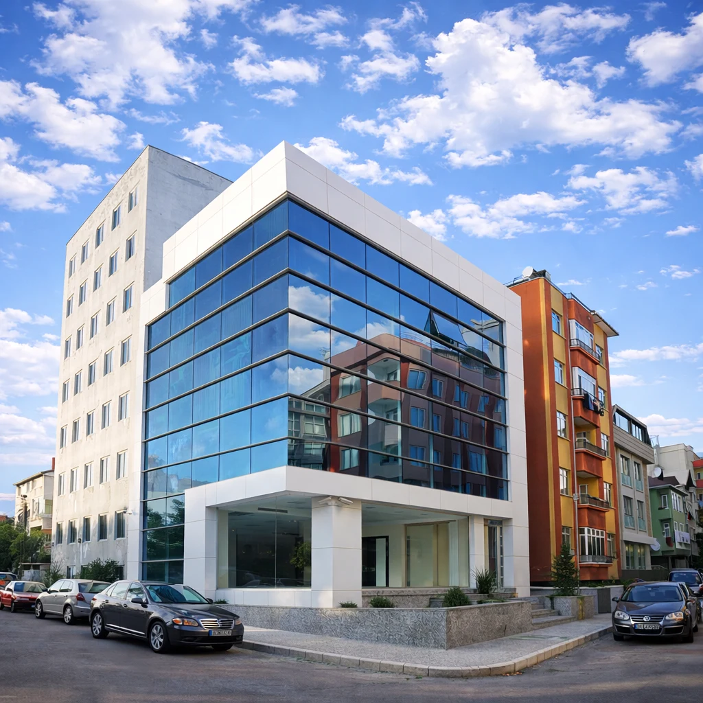 Ekmekçioğlu ofis binası cephe projesi 1