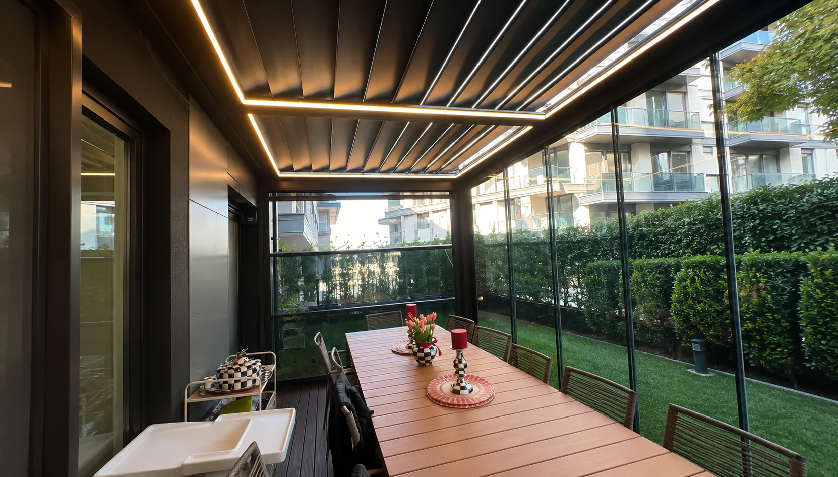 Motorlu Pergola Sistemleri — uygulama 2