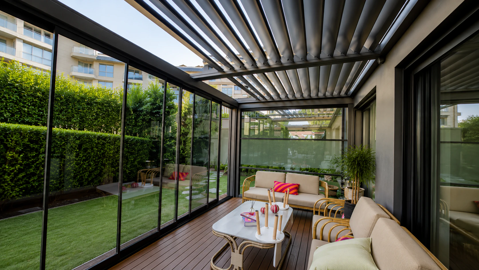 Motorlu Pergola Sistemleri — uygulama 3