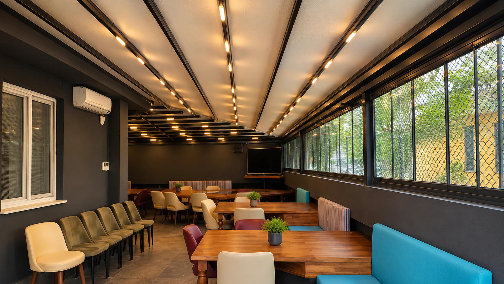 Motorlu Pergola Sistemleri — uygulama 8